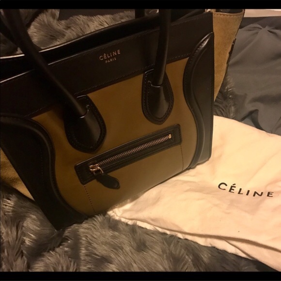 Authentic two tone Micro luggage Celine - Picture 1 of 5